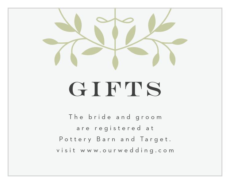 Laced in Laurels Registry Cards