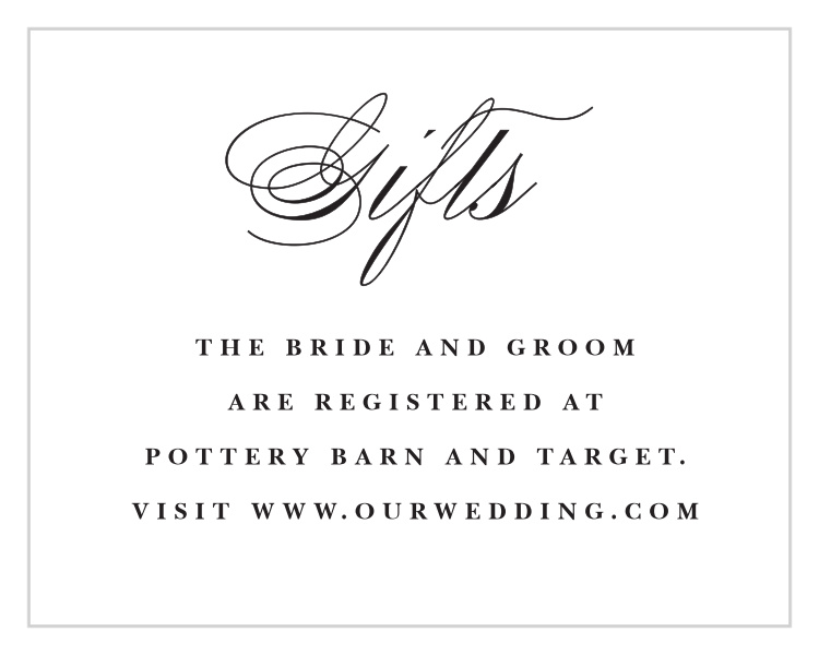 Two Rings Registry Cards