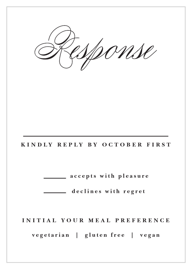 Two Rings Response Cards