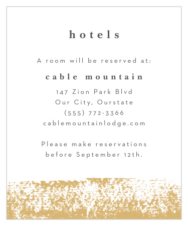 Brushstroke Corners Accommodation Cards