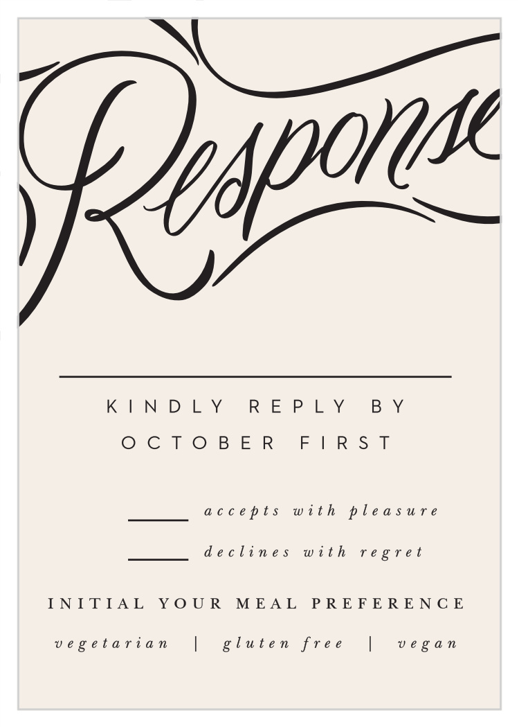 Bold Script Response Cards