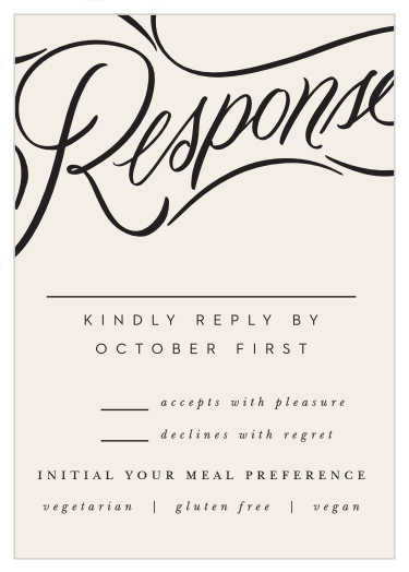 Bold Script Response Cards