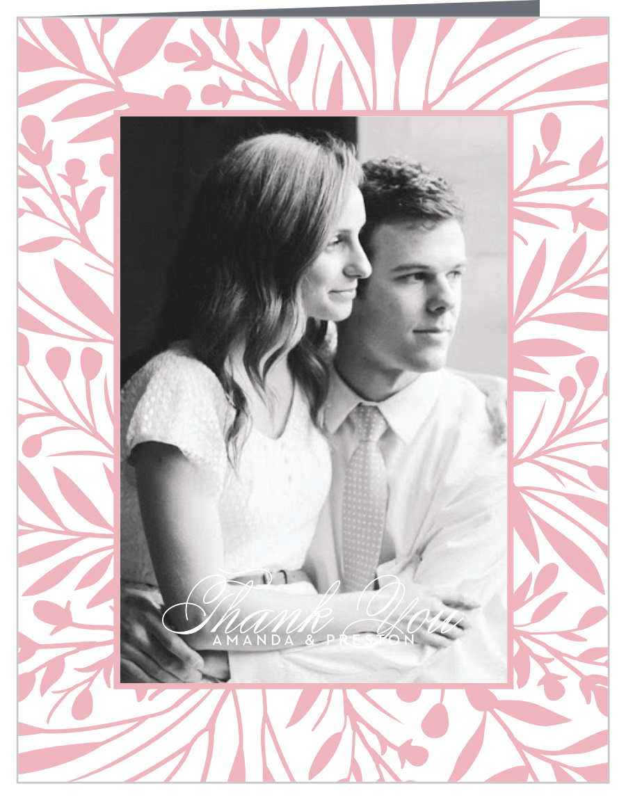 Botanical Burst Wedding Thank You Cards