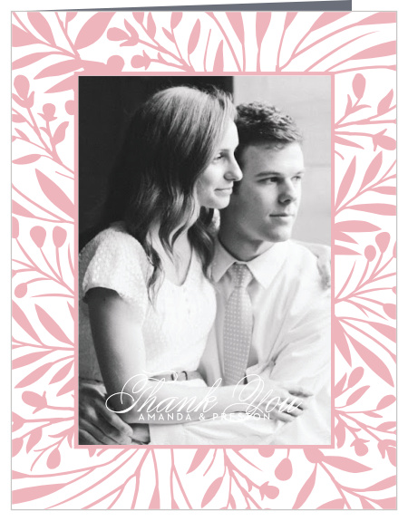 Botanical Burst Wedding Thank You Cards