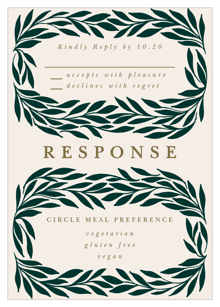 Trimmed Trifecta Response Cards