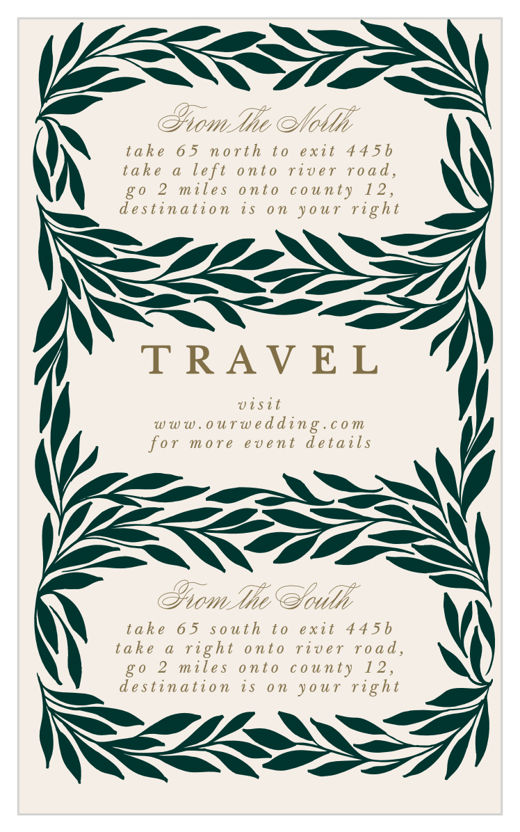 Trimmed Trifecta Direction Cards
