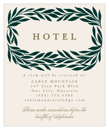 Trimmed Trifecta Accommodation Cards