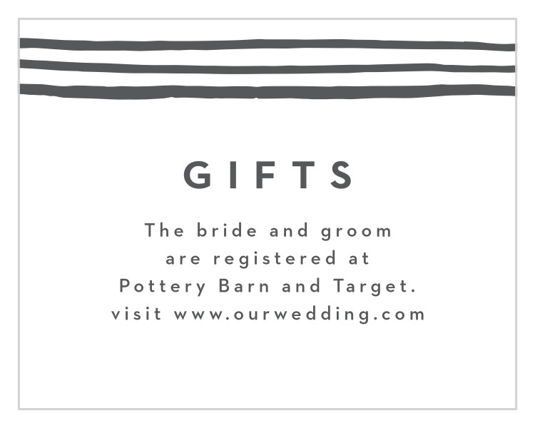 Stamped Mudcloth Registry Cards