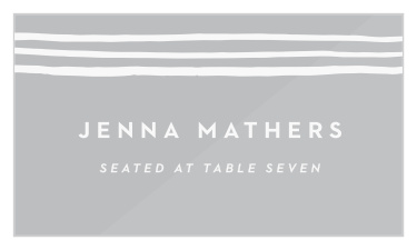 Stamped Mudcloth Clear Place Cards
