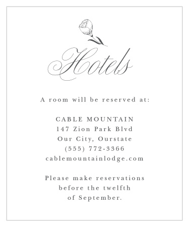 Rustic Botanicals Accommodation Cards