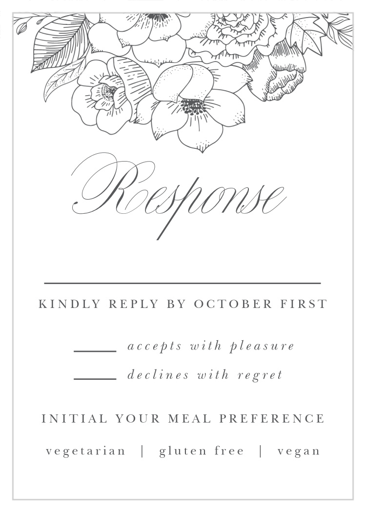 Rustic Botanicals Response Cards