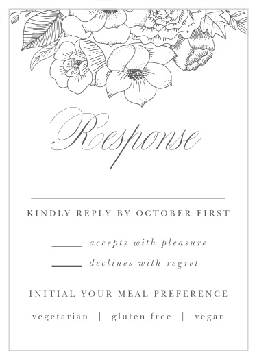 Rustic Botanicals Response Cards