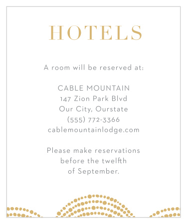 Dotted Border Accommodation Cards