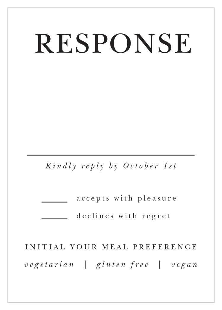 Classic Type Response Cards