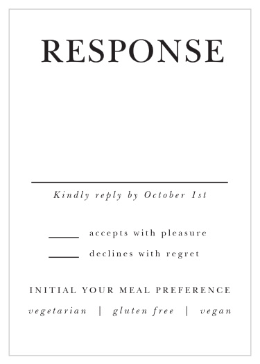 Classic Type Response Cards