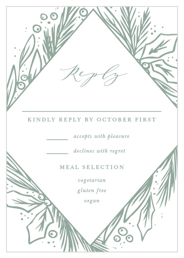 Winter Wreath Response Cards