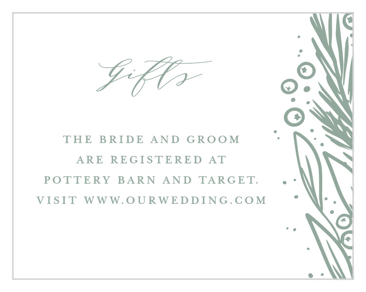 Winter Wreath Registry Cards