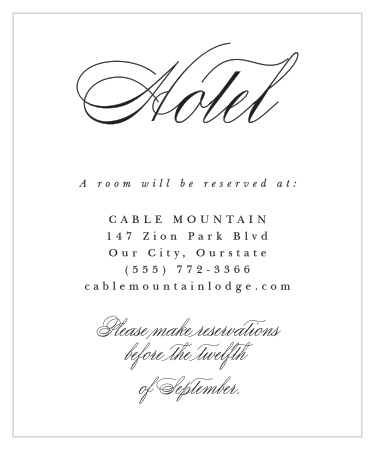 Classical Tradition Accommodation Cards