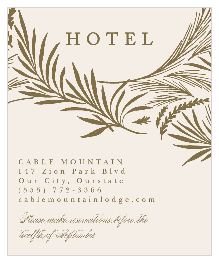 Garden Circles Accommodation Cards