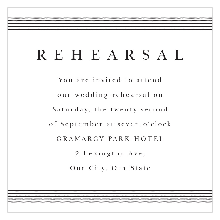 Lovely Frame Rehearsal Cards
