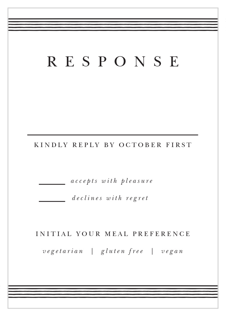 Lovely Frame Response Cards