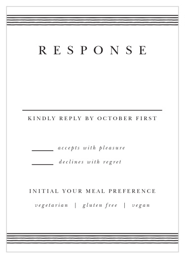 Lovely Frame Response Cards