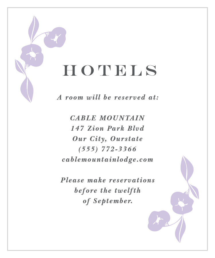 Graphic Wreath Accommodation Cards