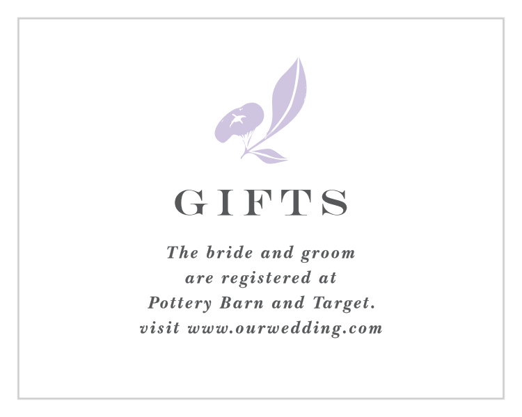 Graphic Wreath Registry Cards
