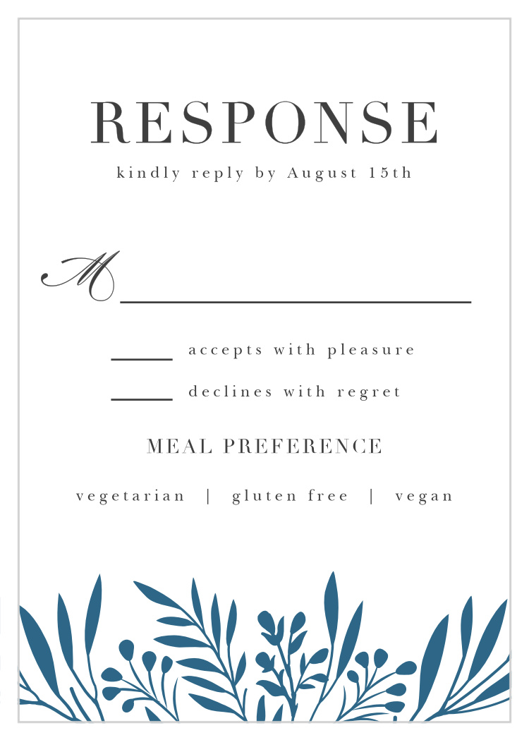 Offset Blooms Response Cards