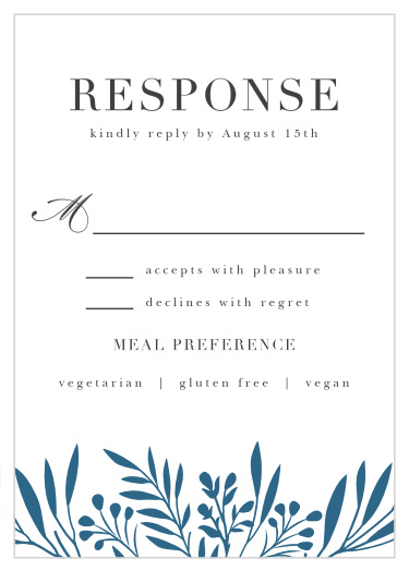 Offset Blooms Response Cards
