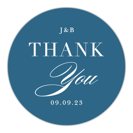 Offset Blooms Wedding Stickers