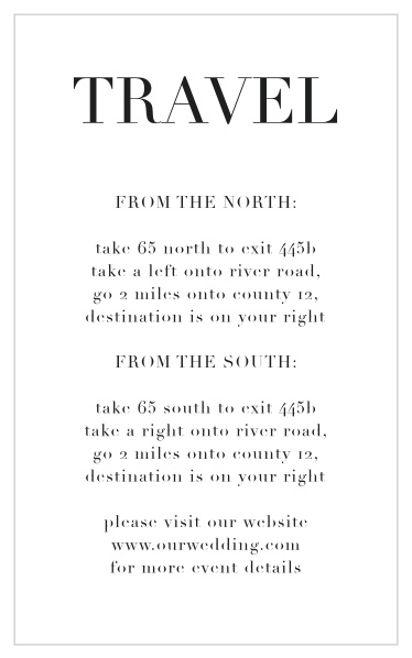 Classic Editorial Direction Cards