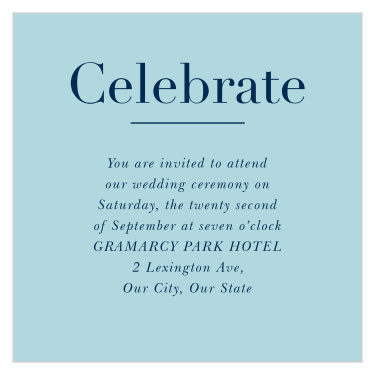 Chapter One Ceremony Cards