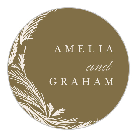 Garden Circles Wedding Stickers