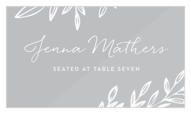 Botanical Greenhouse Clear Place Cards
