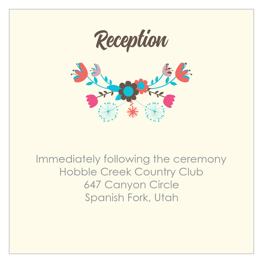 Flowering Frame Ceremony Cards