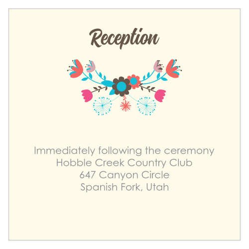 Flowering Frame Ceremony Cards
