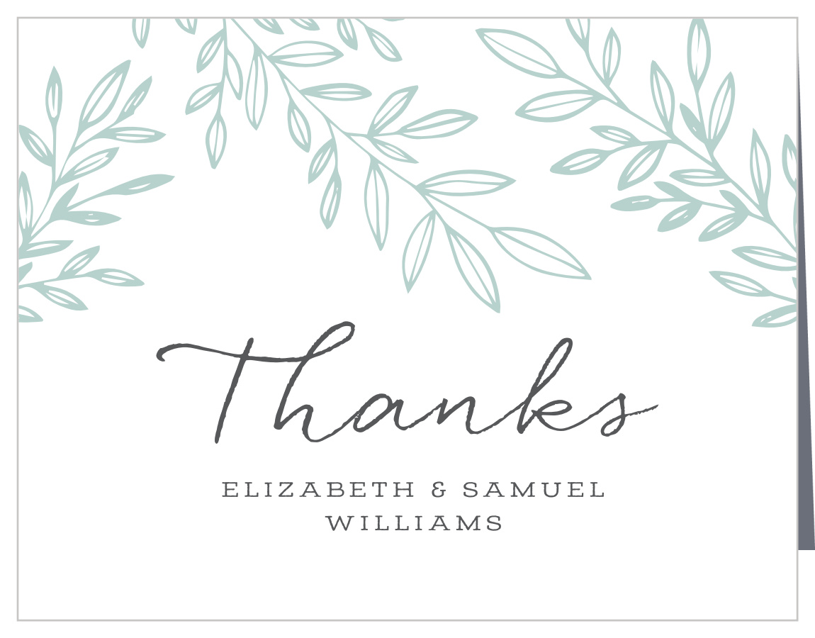 Botanical Greenhouse Wedding Thank You Cards