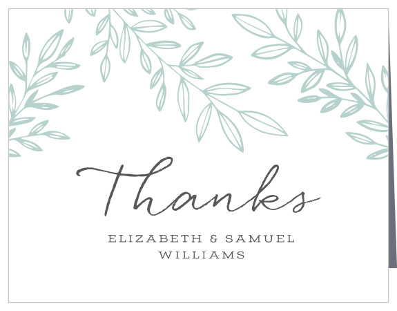 The support and presence of friends and family meant a lot to you on your special day, show them your appreciation with our Botanical Greenhouse Wedding Thank You Cards.