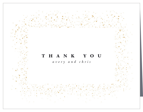 Share your appreciation in dazzling style with our Stunning Stardust Wedding Thank You Cards. 