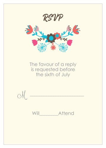 Flowering Frame Response Cards