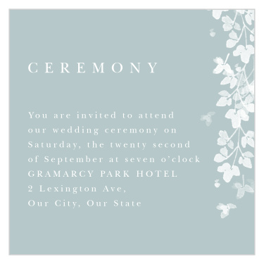 Botanical Arch Ceremony Cards