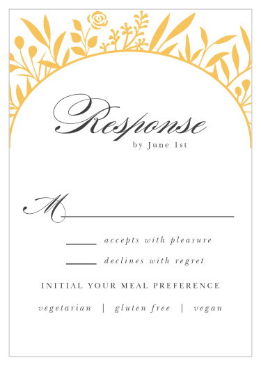 Floral Surround Response Cards