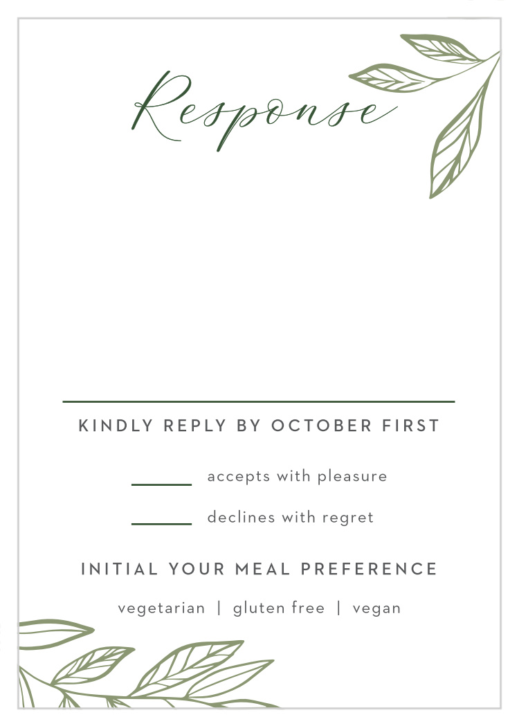 Wispy Leaves Response Cards