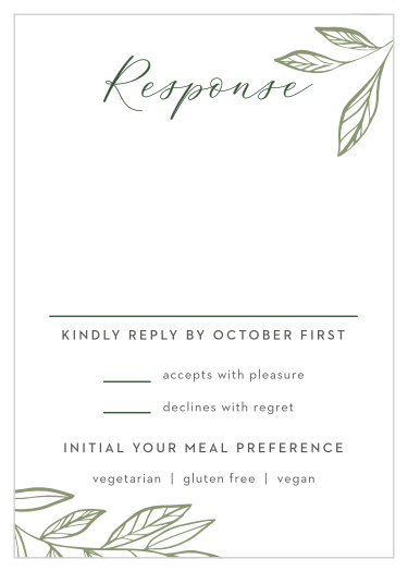 Wispy Leaves Response Cards