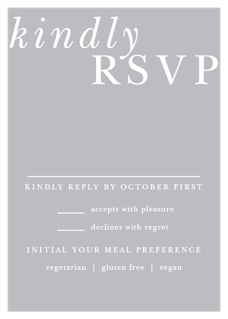 Simply Styled Response Cards