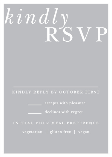 Simply Styled Response Cards