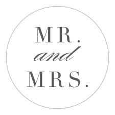 Our Simple Typography Wedding Stickers are perfect for sealing envelopes or as a memento of your special day to gift friends and family. 