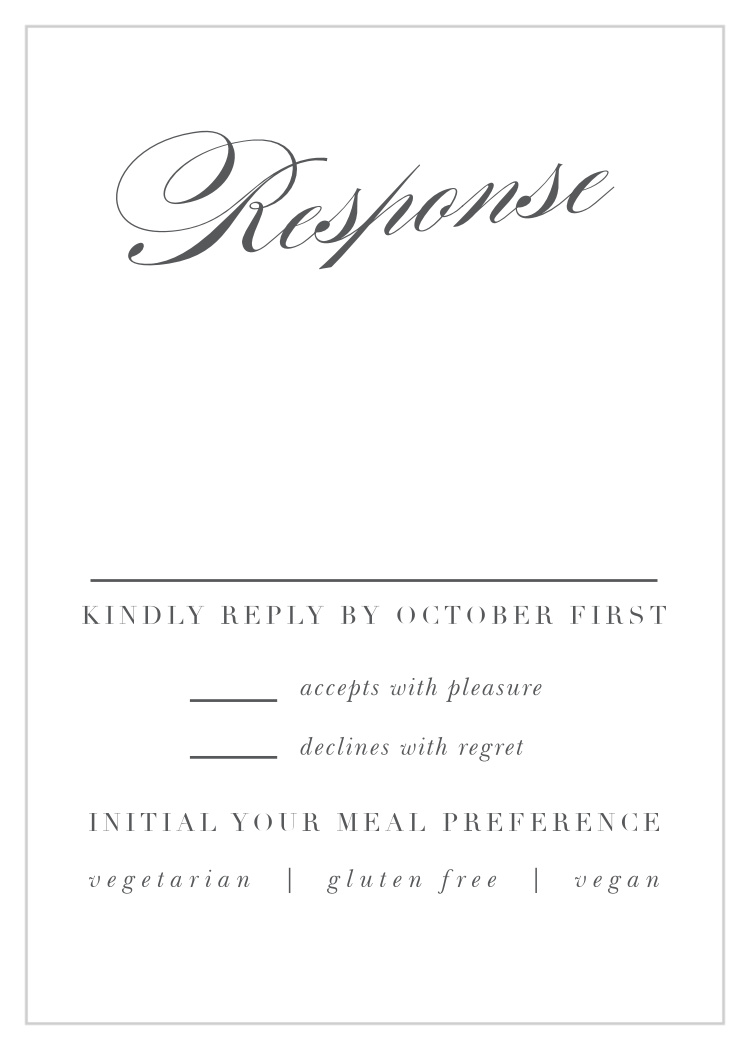 Simple Typography Response Cards