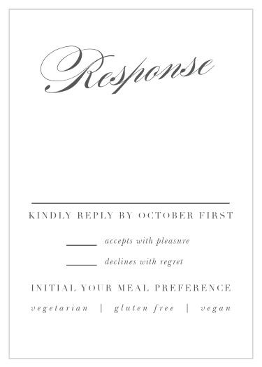 Simple Typography Response Cards